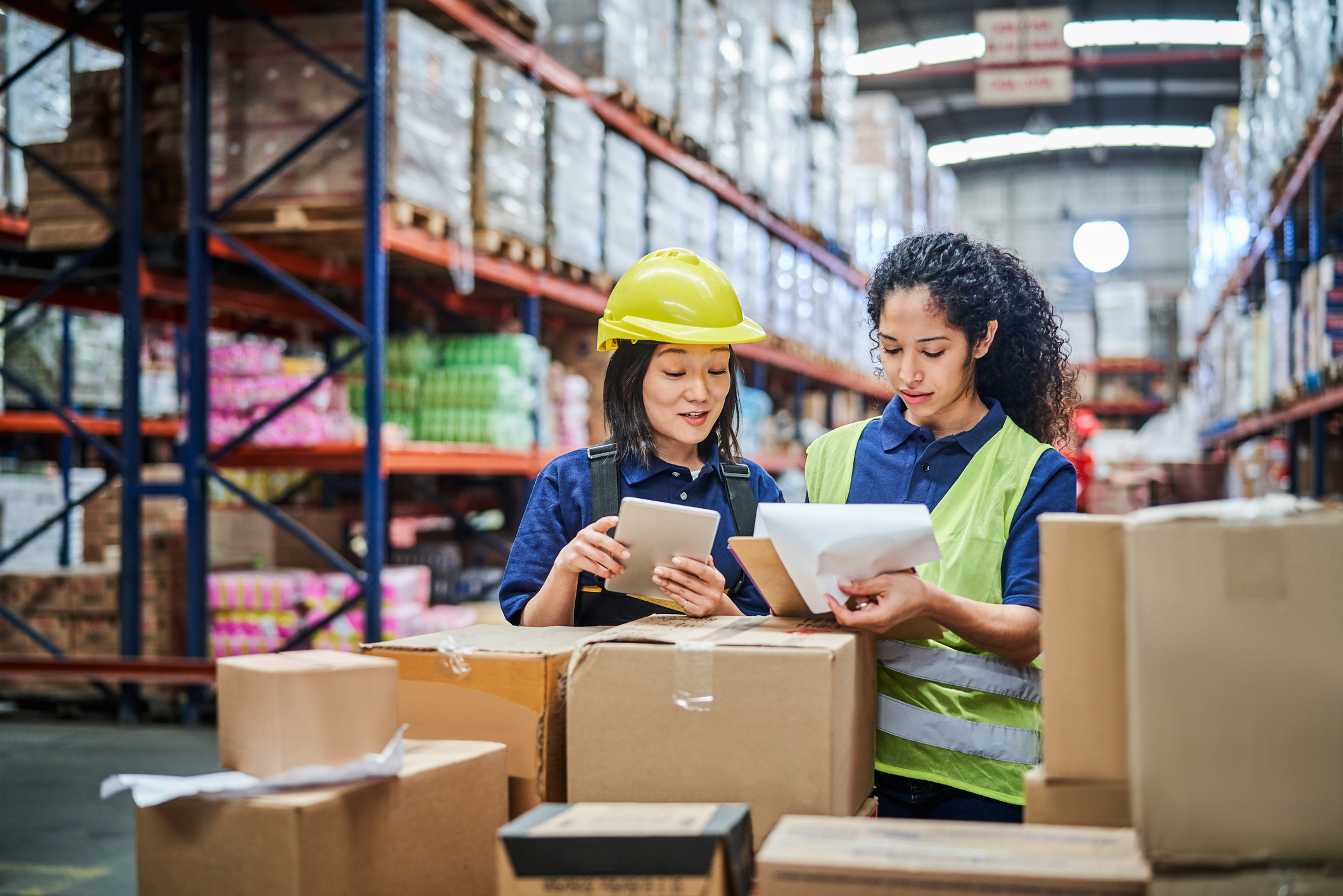 Worker Surveying Inventory